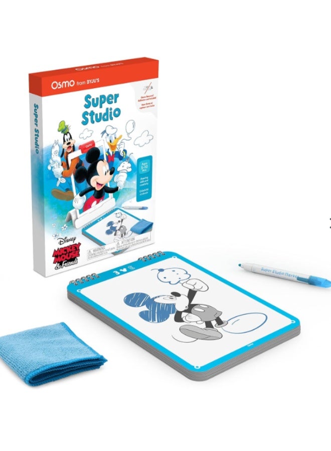 أوسمو وسمو سوبر ستوديو ديزني ميكي ماوس وأصدقاؤه، لعبة تعليمية لتعلم الرسم لأجهزة آيباد أو فاير تابلت، ألعاب تعليمية STEM، هدايا للأولاد والبنات - Image 1