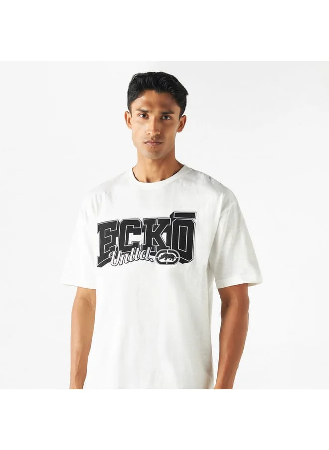 Ecko Unltd. Ecko Unltd Typographic Print T-shirt with Short Sleeves