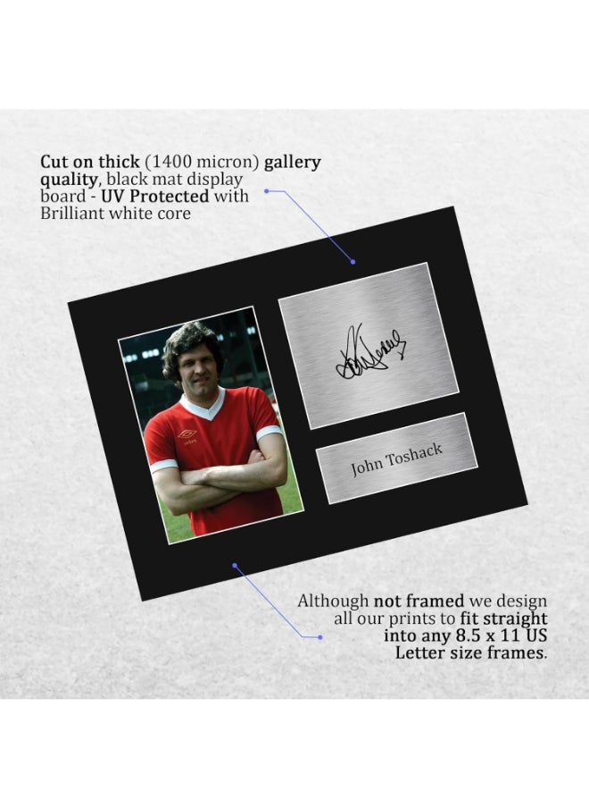 HWC Trading HWC Trading John Toshack Liverpool Gifts Printed Signed Autograph Picture for Football Fans and Supporters  - Image 3