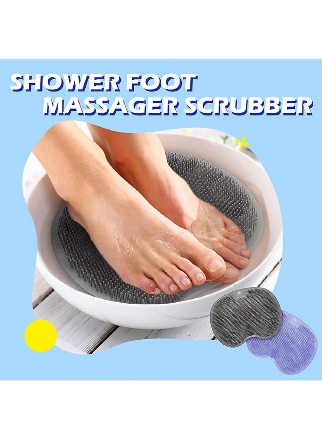 Sohansh Shower Back & Foot Scrubber - Wall Mounted Silicone Bath Massage Cushion Brush with Suction Cups - Exfoliating Dead Skin Foot Brush and Bathroom Wash Foot Mat (Pack of 1)(multi colour) - Image 3