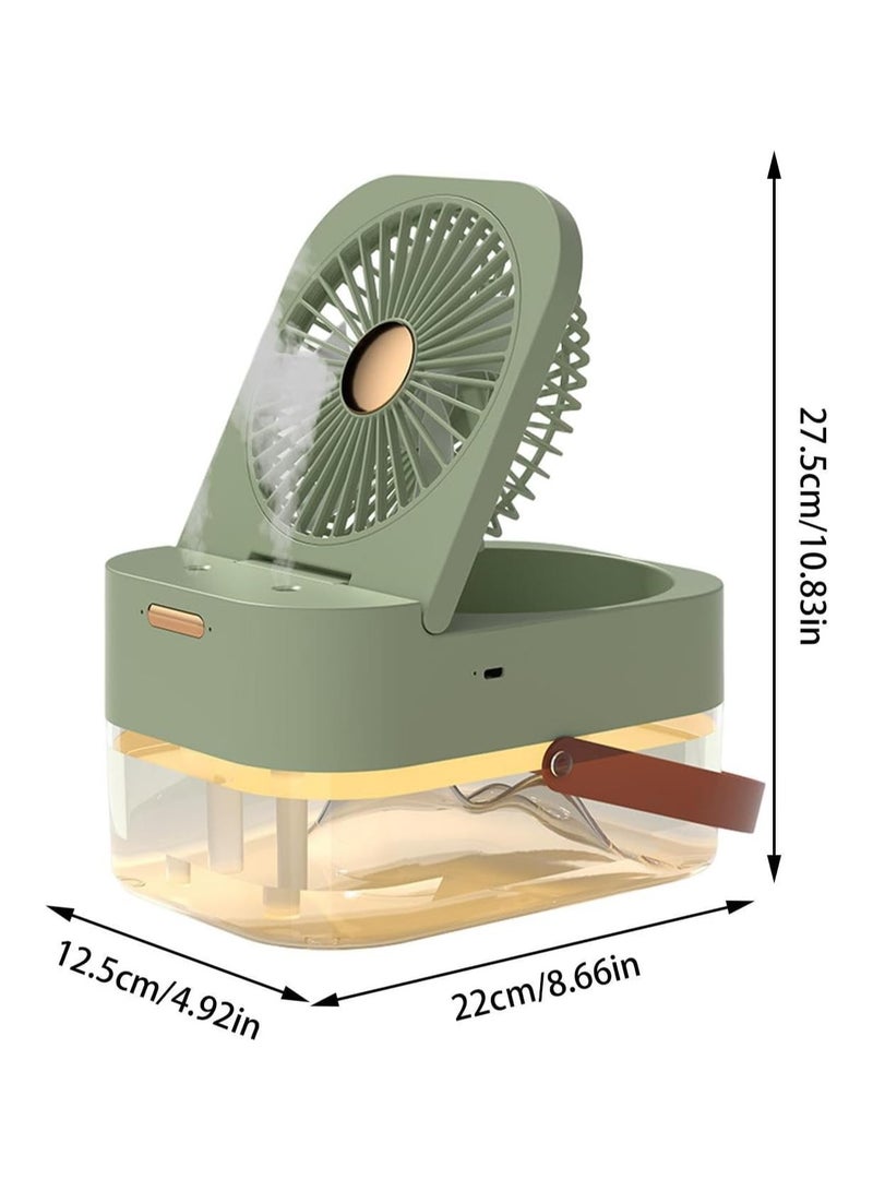 Mini Cooling Portable Air Conditioner Fan  With Remote USB Rechargeable Personal Evaporative Air Cooler Desk Fan For Bedroom Office Camping  - Image 3