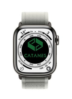 CATANES Apple Watch Trail Band 38mm 40mm 41mm Nylon Woven Sport Strap for iWatch Series Ultra/8/7/SE/6/5/4/3/2/2 Grey  - Image 3