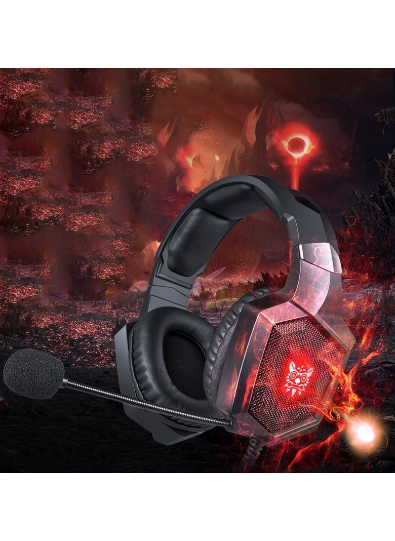 ONIKUMA K8 Stereo Gaming Headset with Mic and Controls for PC, PS4, Xbox and Mobiles (Black) - Image 4