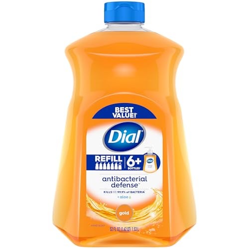 Dial Antibacterial Liquid Hand Soap Refill Gold 52 fl oz Pack of 3