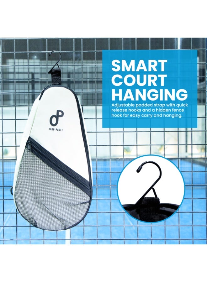 Zero Padel Racket Bag - Sling Backpack with Insulated Compartment and Mesh Pocket - Image 5