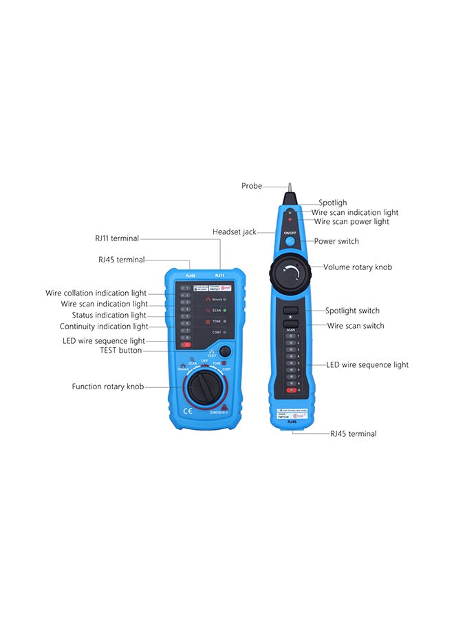 Multi-Functional Handheld Wire Tester Blue/Black 0.24kg - Image 3
