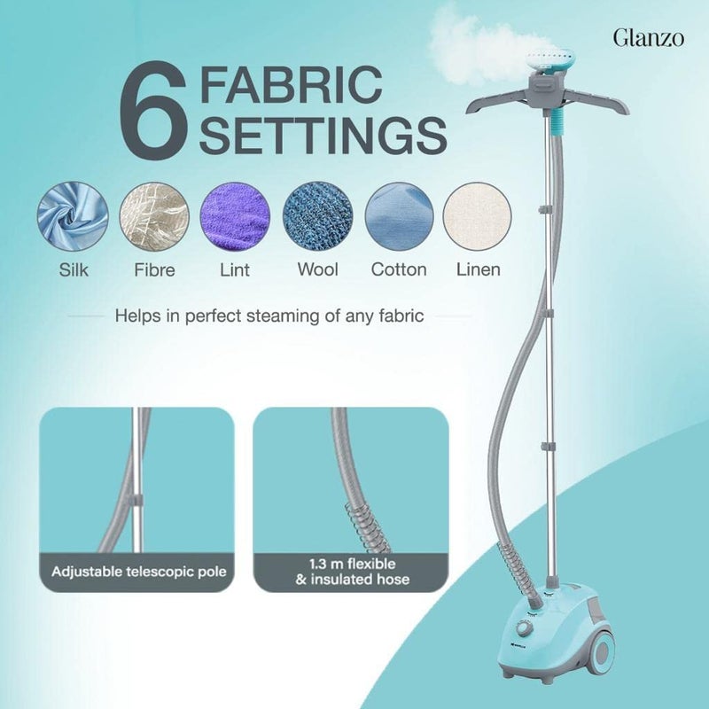 Havells Havells Glanzo Garment Steamer 1650 Watts Blue And Grey  - Image 4