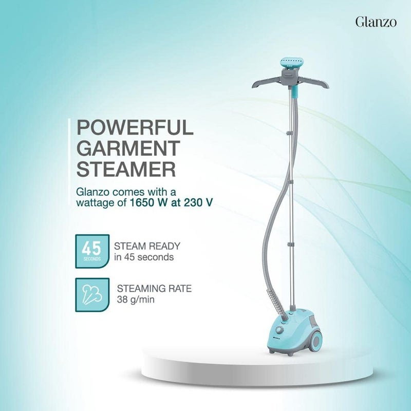 Havells Havells Glanzo Garment Steamer 1650 Watts Blue And Grey  - Image 5