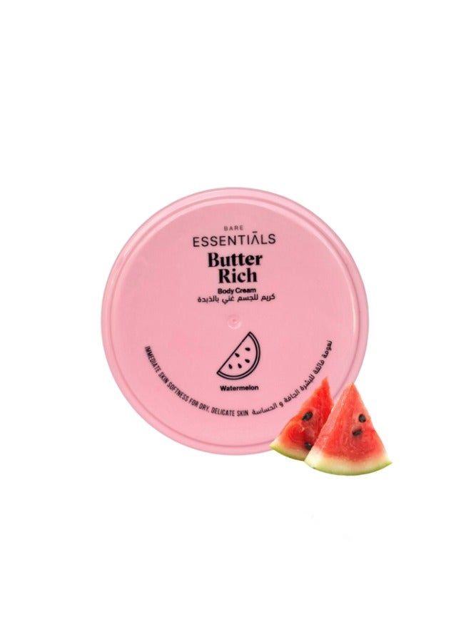 إيسنشالز كريم الجسم الغني بالزبدة برائحة نكهة البطيخ