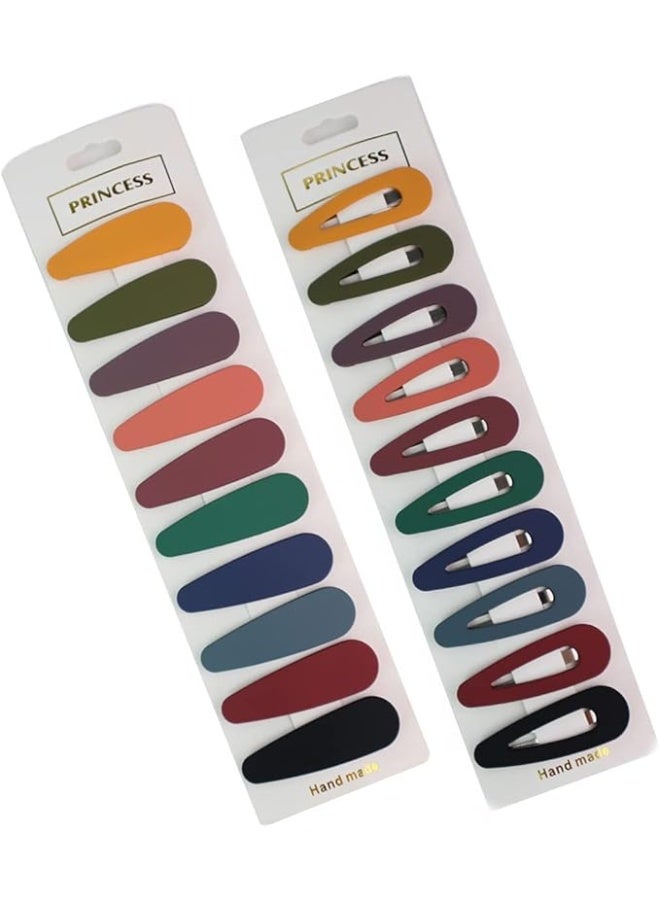 20 Pcs Hair Clips for Girls, Matte Barrettes for Girls Women, Metal Snap Hair Clips, Toddler Hair Clips, Hair Accessories for Kids Teens Girls - Image 1