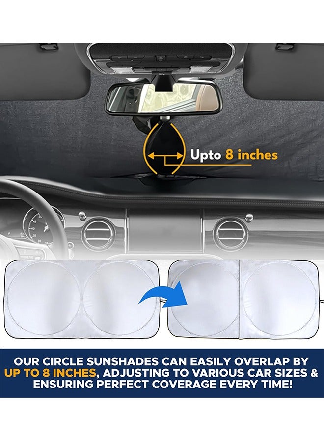 سيارة الزجاج الأمامي ظلة ، ظلة تعكس لتوفير الحماية في نهاية المطاف داخل السيارة ، بارد يعكس ظلة - Image 3