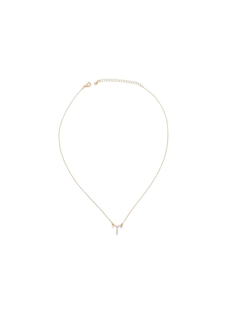 FOREVER 21 Rhinestone Zodiac Charm Necklace  - Image 1