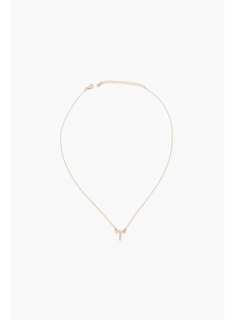 FOREVER 21 Rhinestone Zodiac Charm Necklace  - Image 3