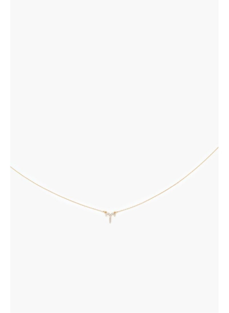 FOREVER 21 Rhinestone Zodiac Charm Necklace  - Image 4