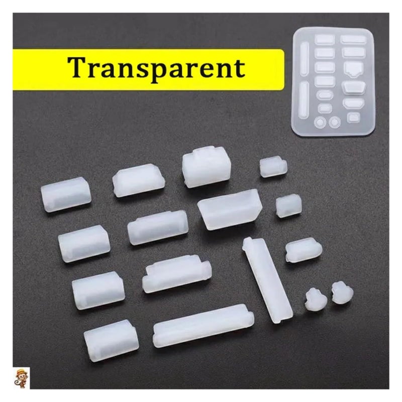 غطاية سدادة السيليكون الشفافة المضادة للغبار لمجموعة منافذ USB للكمبيوتر المحمول وواجهة RJ45 المضادة للماء - Image 3