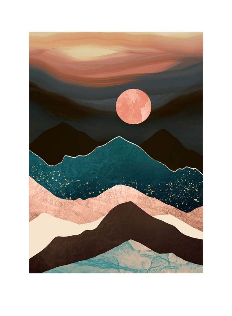 Y&D Diamond Painting Mountain Kit, Art Kits for Adults,Abstract Scenery Paint with Diamonds Round Gift Wall Decor (12x16") (Mountain) - Image 1