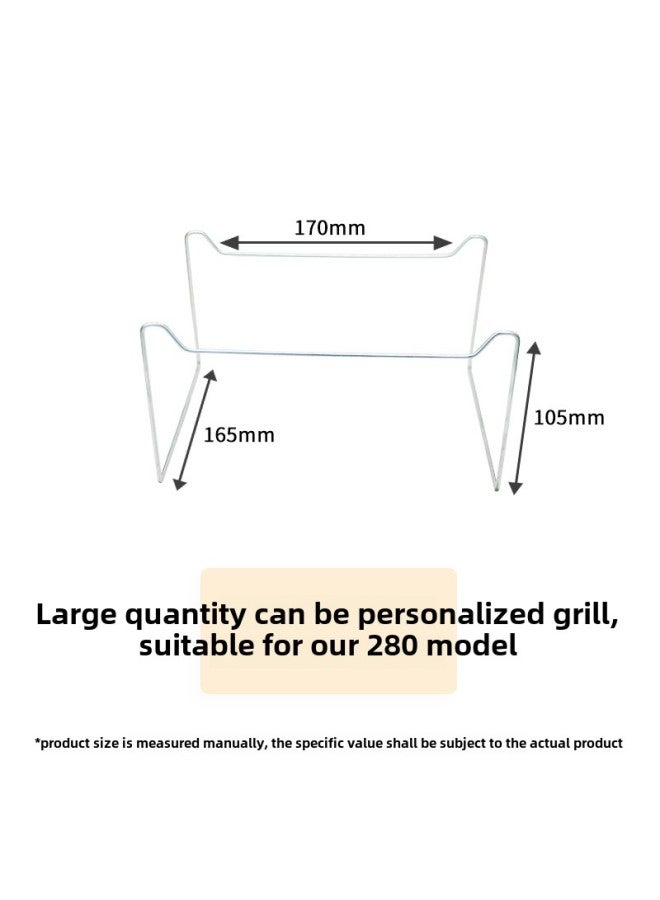 Tin Paper Aluminum Foil Box Disposable Portable Small Hot Pot With Bracket Oil Lamp Pot Set Environmental Protection Heatable And Sealable-Color:280 Support-Specifications:1 Set - Image 1