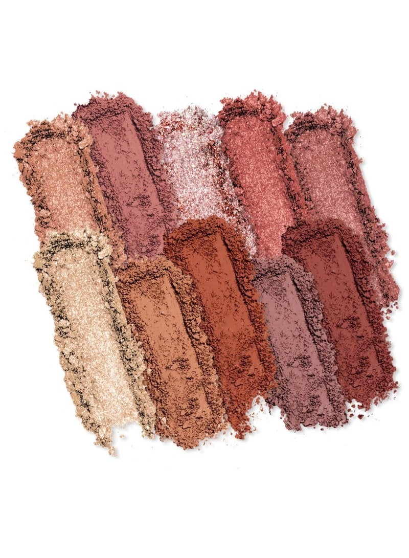profusion Cosmetics Mauves 10 Shade Eyeshadow Palette blendable multi finish neutrals and dusty rose to plummy hues - Image 4