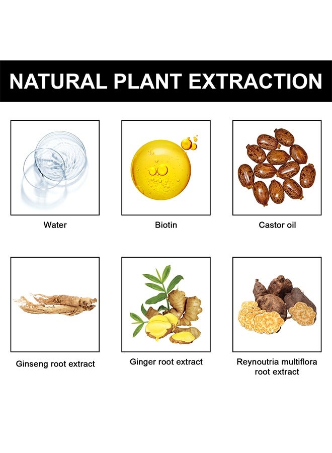 LUNOON Biotin Hair Growth Spray, Hair Regrowth Spray, Biotin Thickening Herbal Serum, Anti Hair Loss Serum For Hair Growth And Hair Loss, Hair Regrowth For Thicker Longer Fuller Hair - Image 2