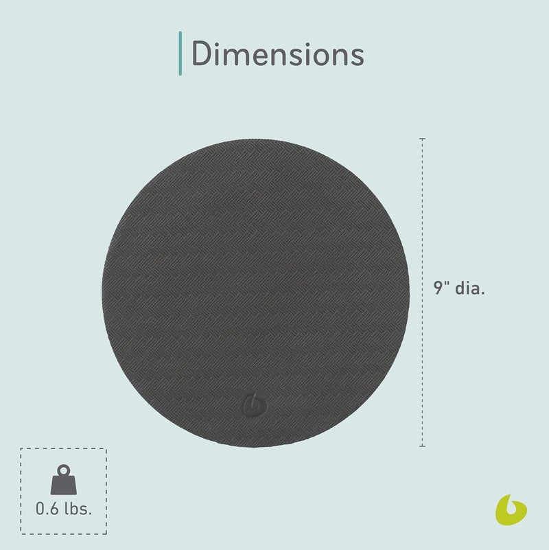 Balanced Body Rotator Disc Pad for Precision Rotator Discs, 23 cm Diameter, Black - Image 3