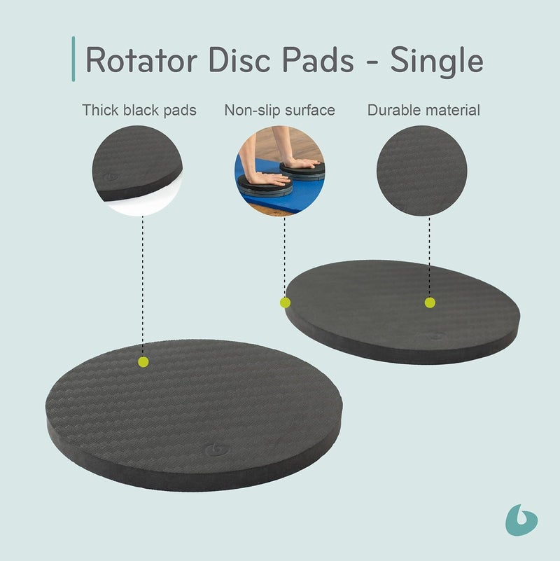 Balanced Body Rotator Disc Pad for Precision Rotator Discs, 23 cm Diameter, Black - Image 5