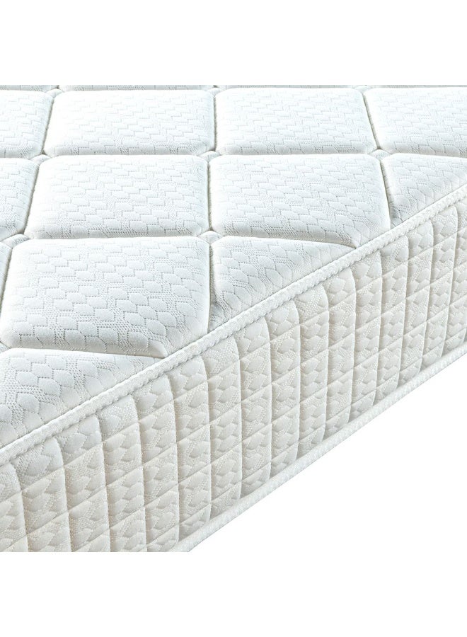 DANUBE HOME Deep Sleep 3 Zone Pocket Spring With Side Foam Encased Mattress | Medium Firm Feel | Single Mattress | Spine Balance For Pressure Relief|W90xL190 cm|Thickness 26cm-White - Image 2