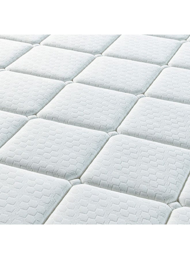 DANUBE HOME Deep Sleep 3 Zone Pocket Spring With Side Foam Encased Mattress | Medium Firm Feel | Single Mattress | Spine Balance For Pressure Relief|W90xL190 cm|Thickness 26cm-White - Image 4