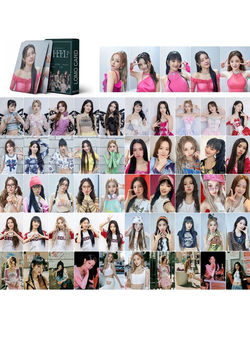 55 قطعة من ألبوم GIDLE الجديد أشعر ببطاقة Lomo - Image 2