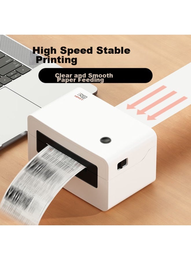 Hprt N31C 80Mm Thermal Label, Single-Sheet Express Delivery Special Electronic Shipping Label, Convenient High-Speed Express Warehouse Logistics Non-Adhesive Commercial Printer, Computer Standalone Version - Image 1