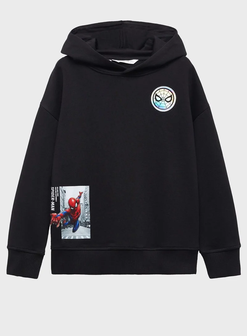 MANGO Youth Spiderman Hoodie
