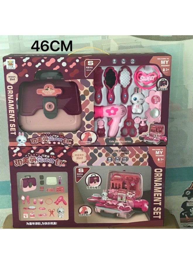 Children's Play Toys Boys And Girls Beauty Makeup Tools Crossover Bag Toy Gift Box Cute Pet Set-Specifications:021-11 Beauty Jewelry Crossbody Bag  - Image 4