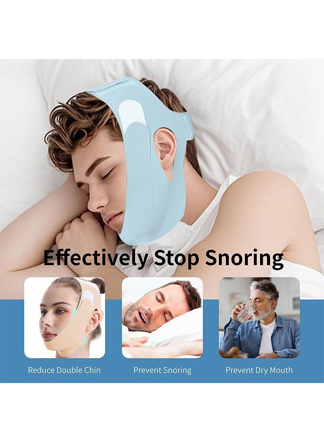إم إكس إن حزام ذقن عالمي للشخير للنوم - أجهزة مضادة للشخير قابلة للتعديل وقابلة لإعادة الاستخدام وقابلة للتعديل ووقف الشخير والنوم والمساعدة في تقليل الشخير للنساء والرجال - Image 5