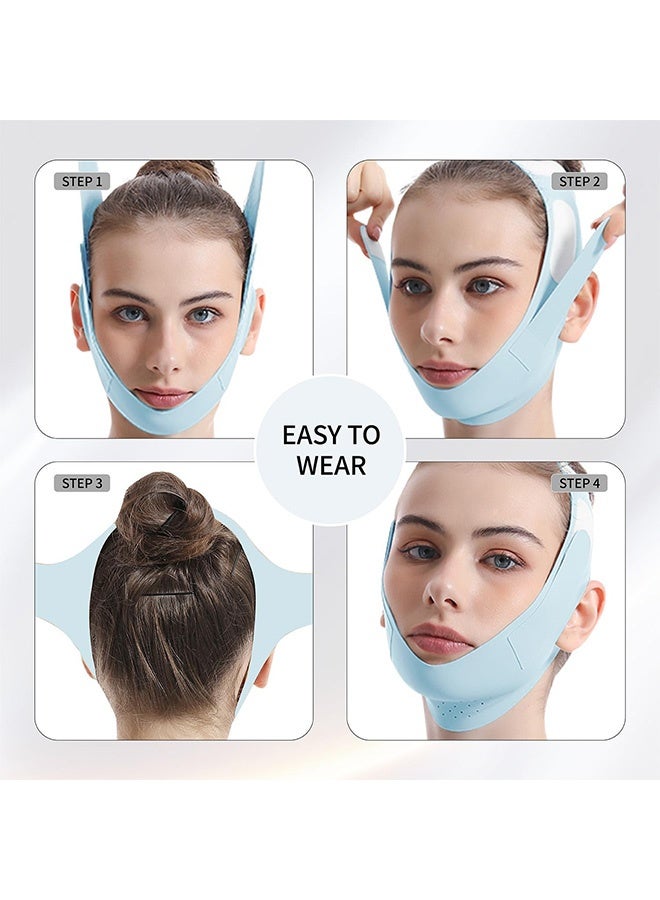 إم إكس إن حزام ذقن عالمي للشخير للنوم - أجهزة مضادة للشخير قابلة للتعديل وقابلة لإعادة الاستخدام وقابلة للتعديل ووقف الشخير والنوم والمساعدة في تقليل الشخير للنساء والرجال - Image 2