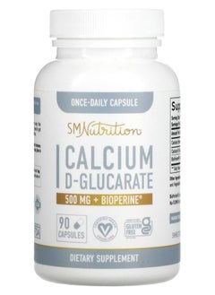 SMNutrition Calcium D-Glucarate + BioPerine 500 mg 90 Capsules 