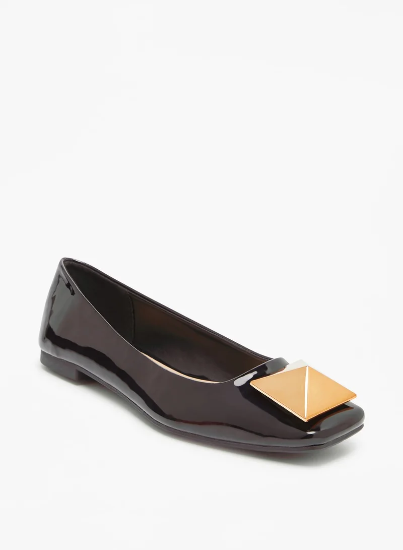 Flora Bella By Shoexpress Womens Flora Bella Embellished Square Toe Ballerina Shoes