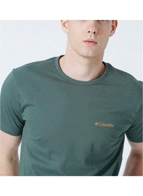 Columbia Csc M Basic Sm Logo Brushed Ss Tee Men's Short Sleeve T-Shirt CS0282-353  - Image 2