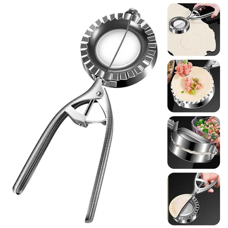 Digital Shoppy Kitchen Dumpling Mold Stainless Steel Dumpling Machine Pressing Home Baking Tool Skin Press Tool Dumpling Noodle Manual Kitchen Gadgets - Image 4