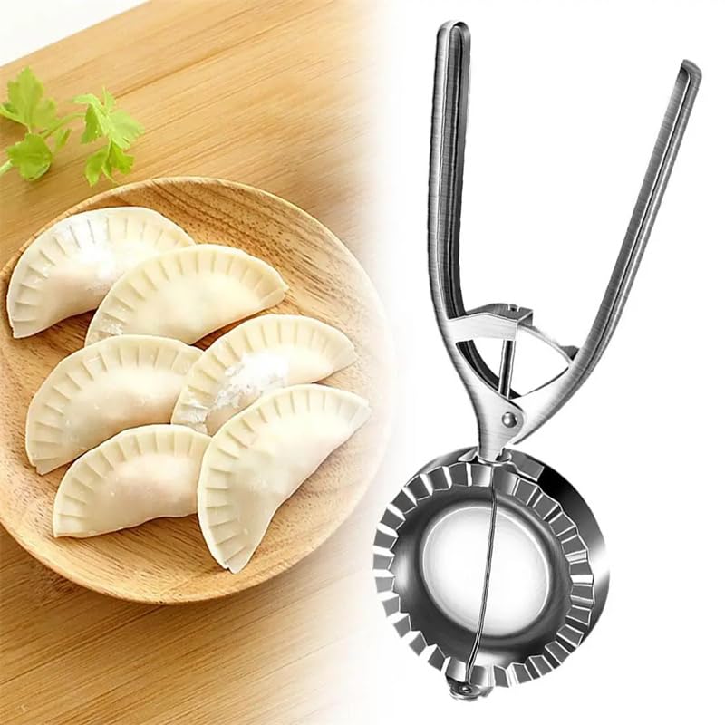 Digital Shoppy Kitchen Dumpling Mold Stainless Steel Dumpling Machine Pressing Home Baking Tool Skin Press Tool Dumpling Noodle Manual Kitchen Gadgets - Image 3