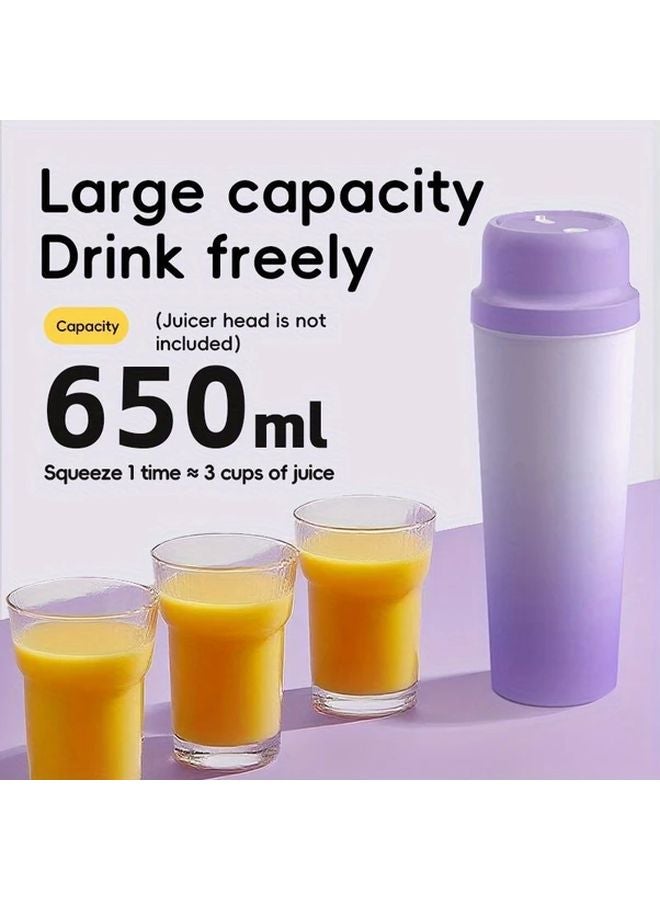 White Portable 304 Stainless Steel Juicer Cup 21 98oz Large Capacity USB Charging - Image 2