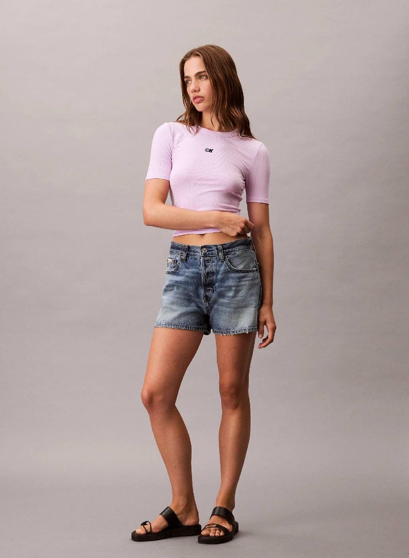Calvin Klein Jeans CK Logo Modal Stretch Classic Tee - Image 2