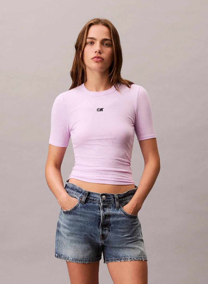 Calvin Klein Jeans CK Logo Modal Stretch Classic Tee - Image 1