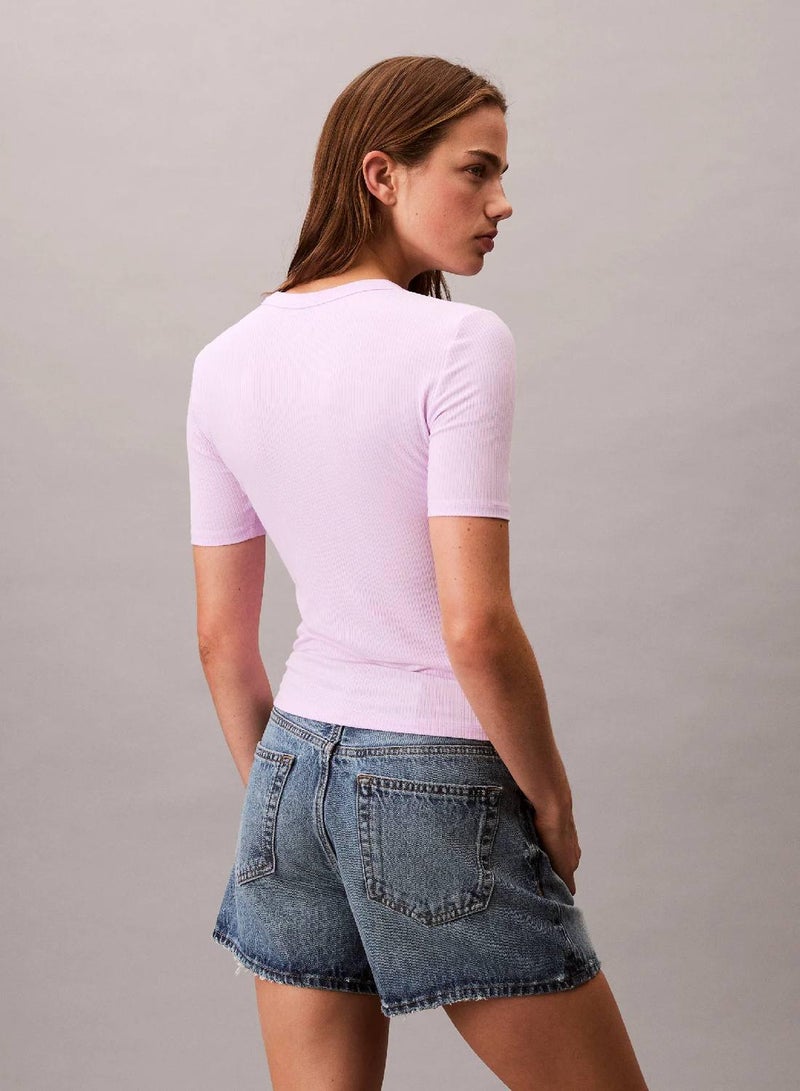 Calvin Klein Jeans CK Logo Modal Stretch Classic Tee - Image 4