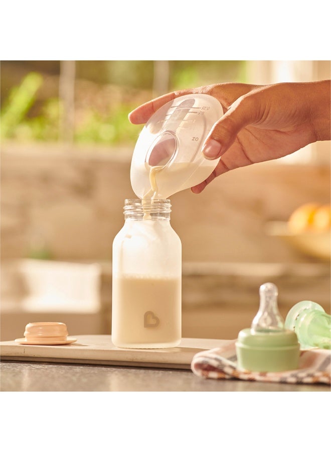 Munchkin Silicone Breast Milk Collector Cup – 45ml, Wearable, Discreet, BPA-Free, Easy-Pour & Storage Plug - Image 5