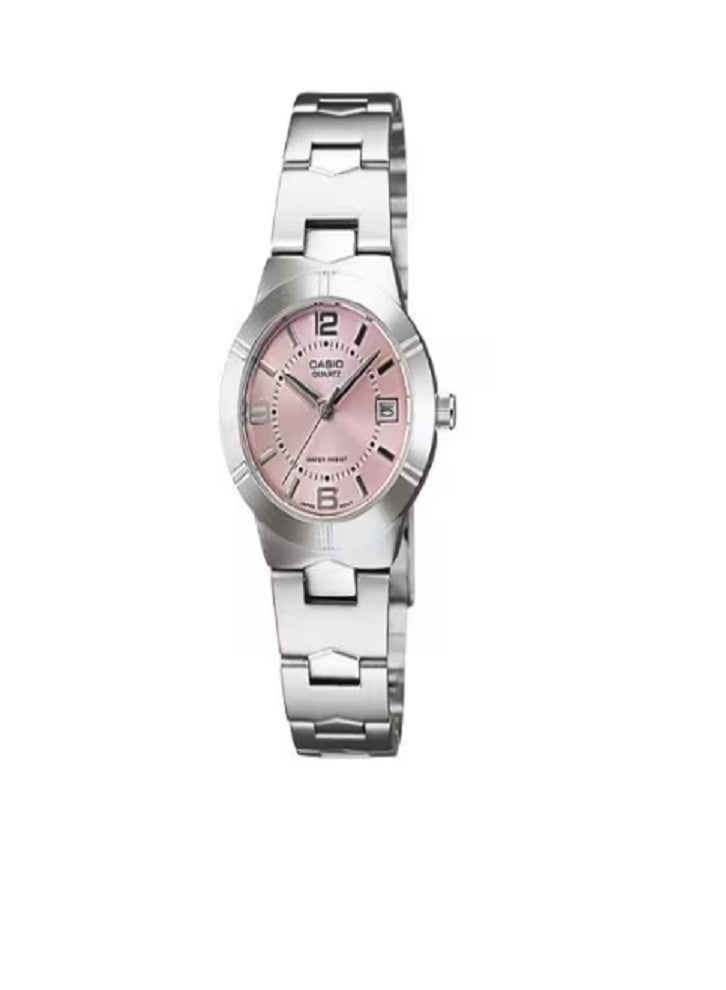 Women’s Stainless Steel Analog Watch with Rose Pink Dial | Elegant, Stylish & Timeless Design