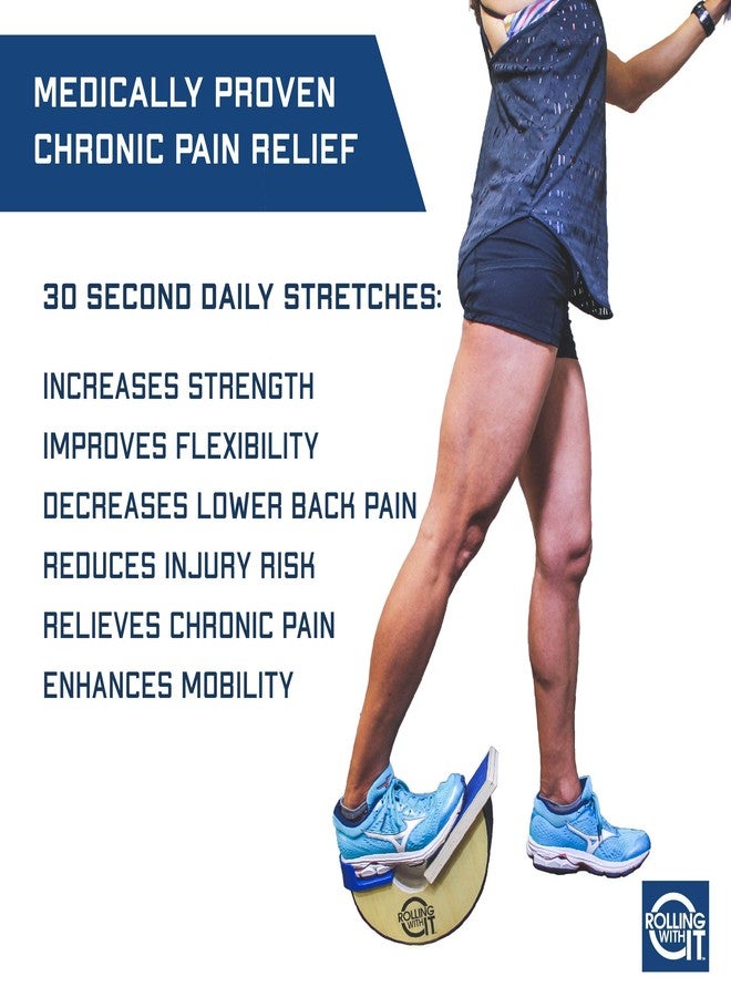 Rolling With It Premium Calf Stretcher and Foot Rocker for Plantar Fasciitis Relief, Achilles Tendonitis, Increase Mobility and Flexibility, Improve Range of Motion With our Foot Stretcher - Image 4