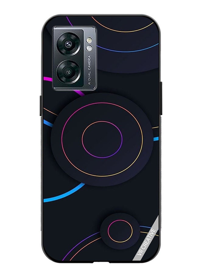 VR CREATIVE Protective Case Cover For OnePlus Nord N300 Circles Dots Design Multicolour - Image 1