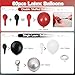 Paeyeq Red Black Balloons 60 Pcs 12 Inch Double Stuffed Red Matte Black White Balloon with Metallic Silver Balloon for Halloween Vampire Prom New Year Race Car Theme Birthday Poker Card Party Decorations - Image 4