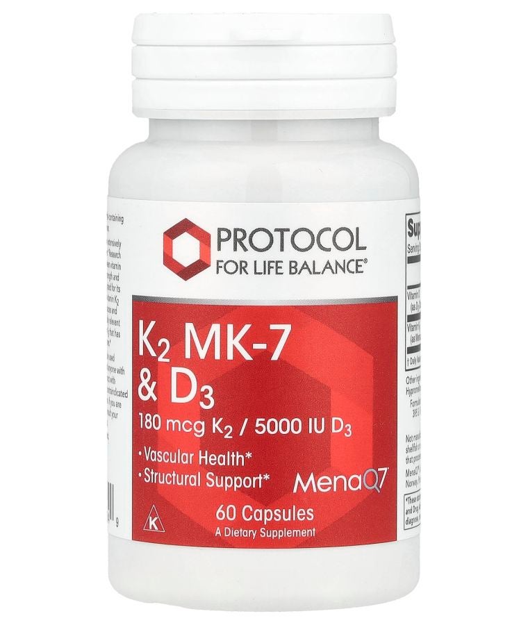 Protocol For Life Balance K2 MK-7 & D3 60 Capsules