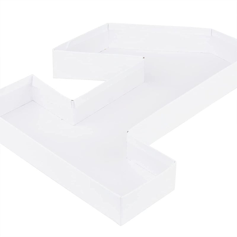 WENPACK 12 Fillable Cardboard Number Shaped Gift Grazing Charcuterie Board Paper Container 1
