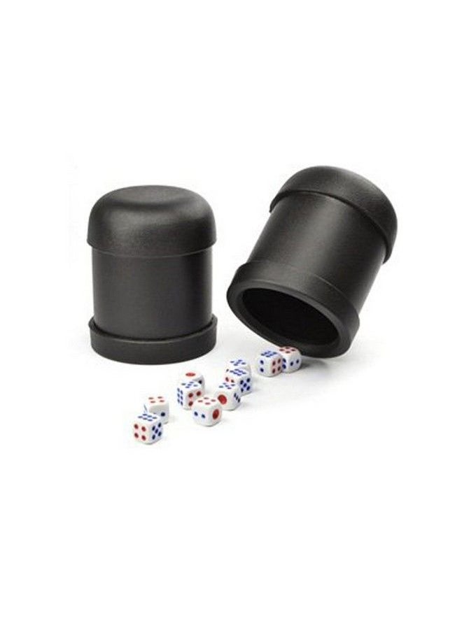 Mallofusa Hard Plastic Game Dice Cup Set 4 Dice Cups With 20 Dices Numbered 16  - Image 4